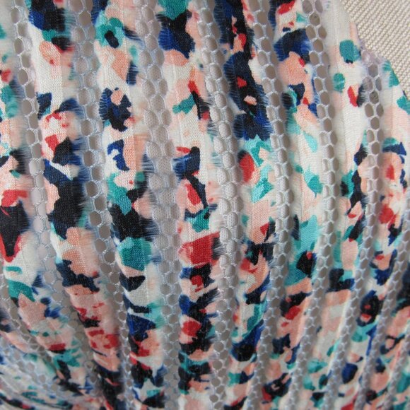 Apt 9 Women's Size 16 Mesh Texture Fit & Flare Dress Pockets Multi-Colored Lined - Picture 8 of 12